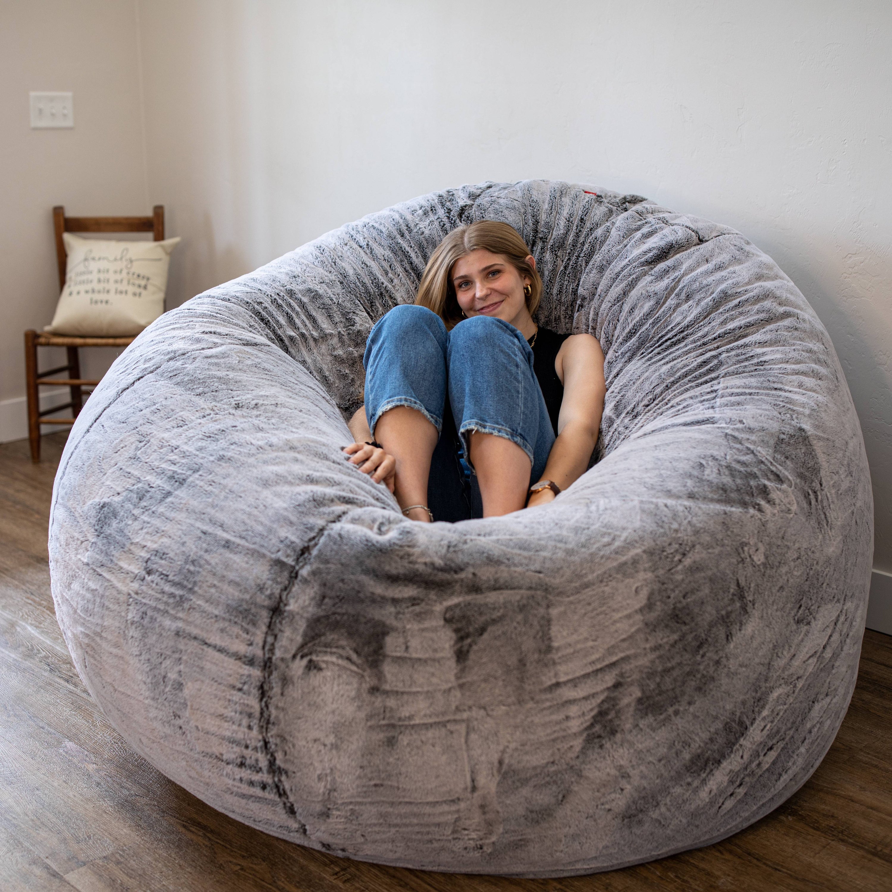 CordaRoy's Giant Faux Fur Bean Bag Chair