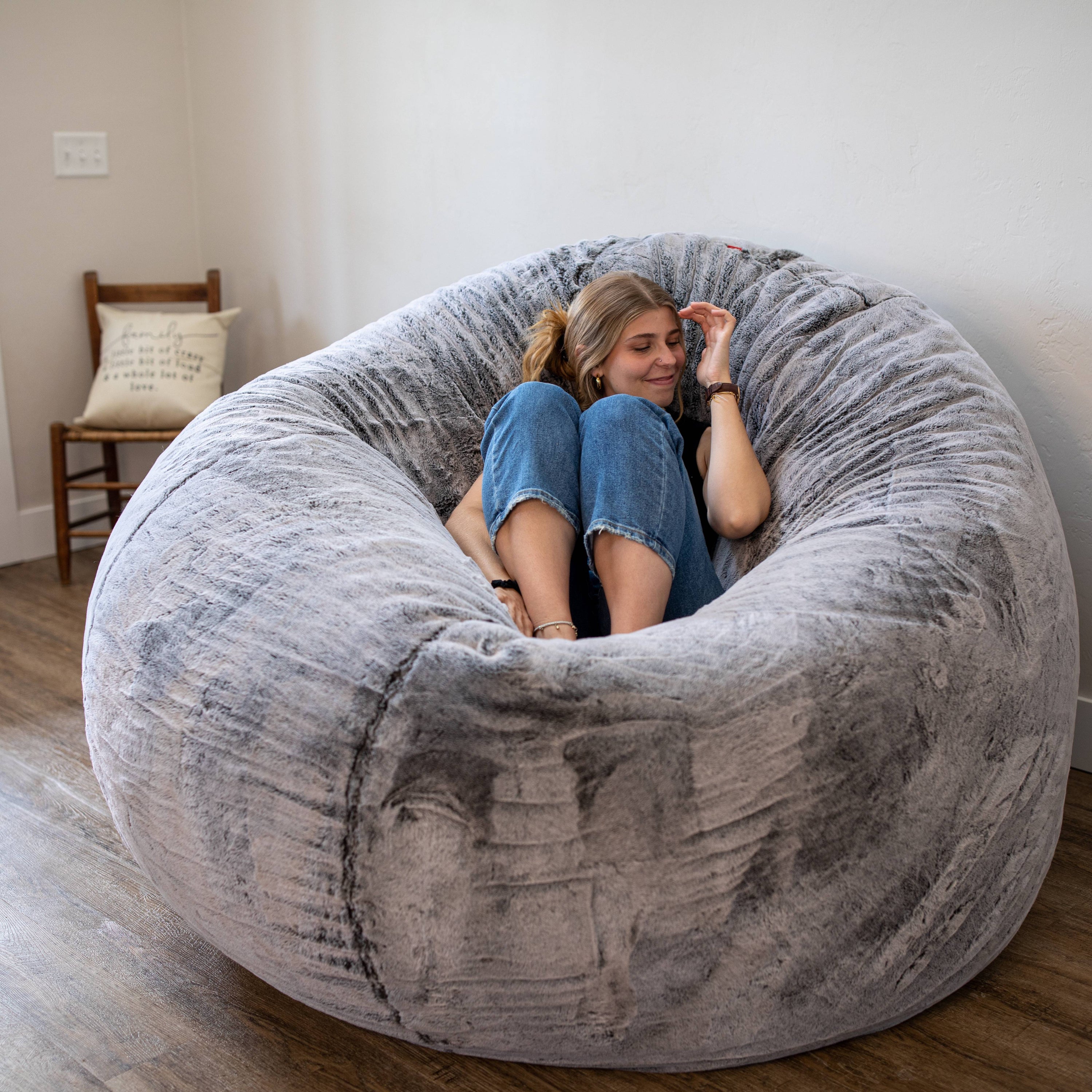 CordaRoy's Giant Faux Fur Bean Bag Chair