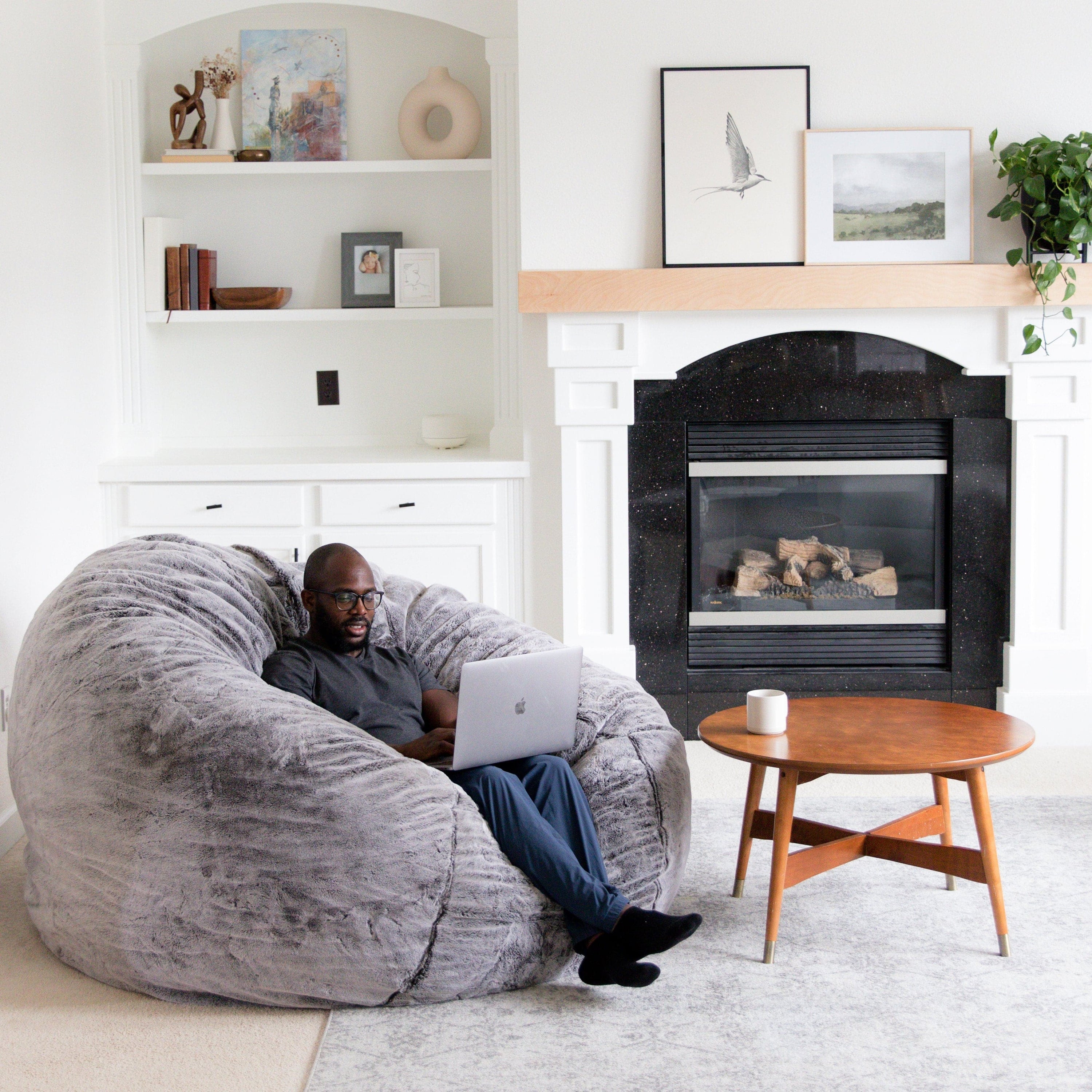 CordaRoy's Giant Faux Fur Bean Bag Chair