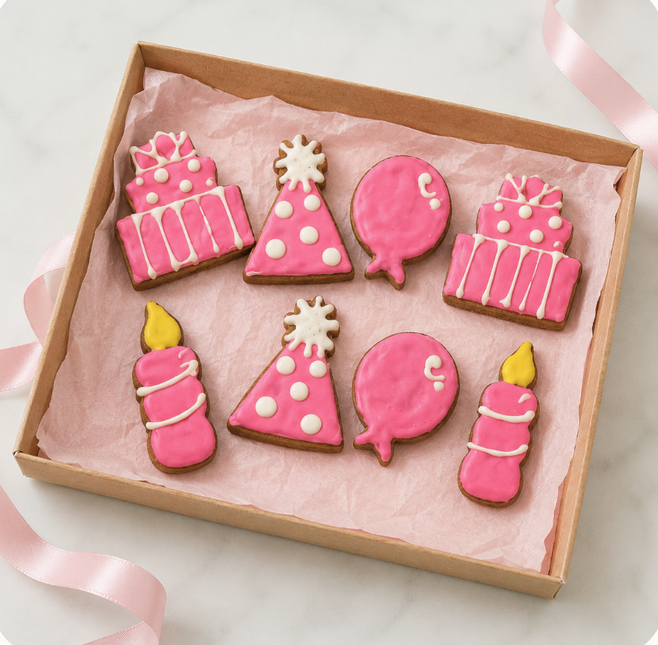 PAWsitively Organic Birthday Girl Dog Cookies