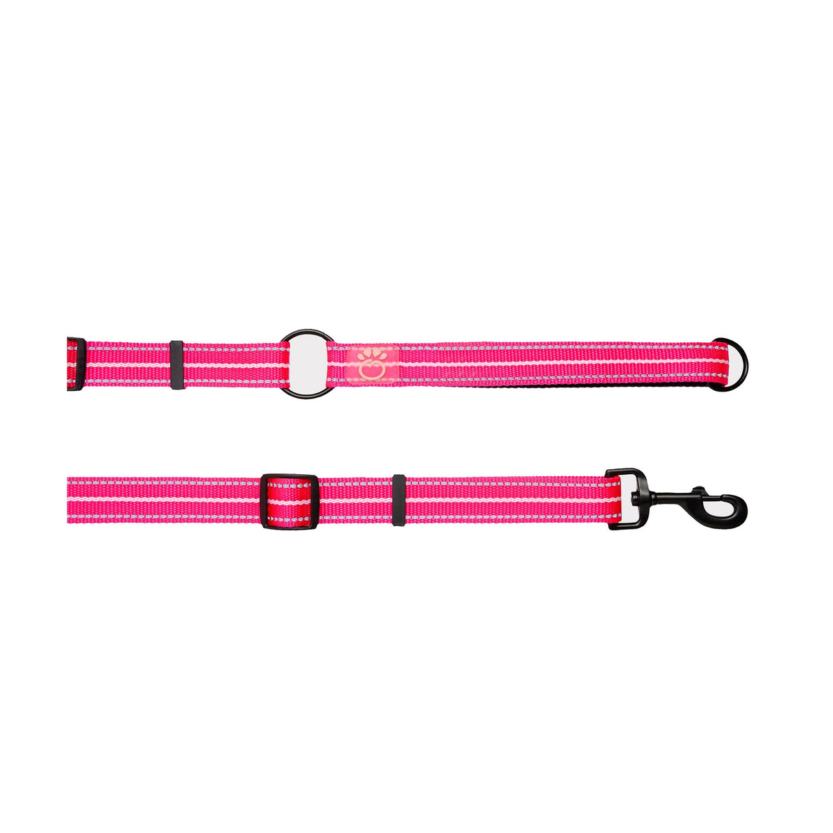 Reflective Leash - EEZY-6 - Neon Pink premium pet product