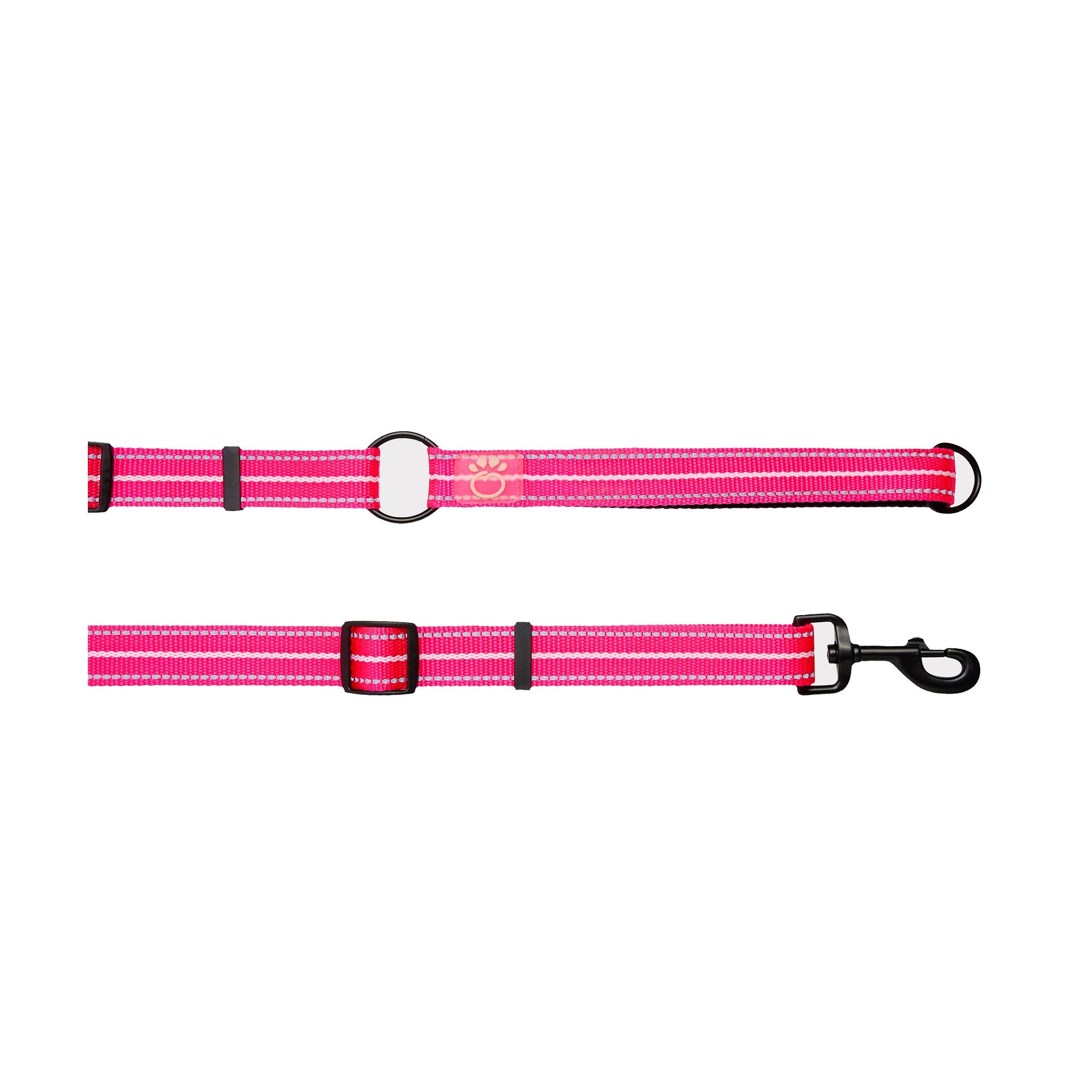 Reflective Leash - EEZY-6 - Neon Pink premium pet product