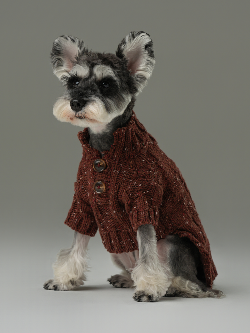 Glacier Pet Sweater-Burgundy