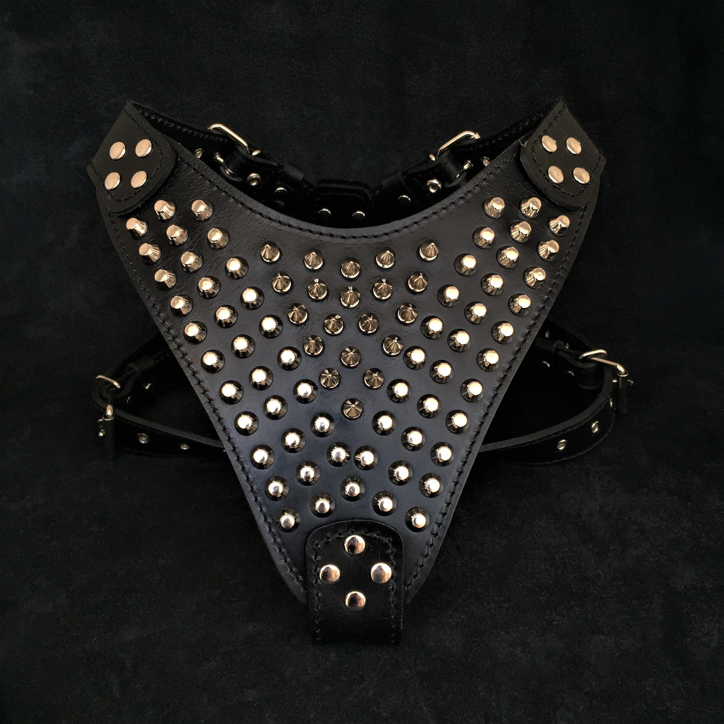 Bestia Dog Gear The "Gladiator" harness Genuine Leather Red pet supplies