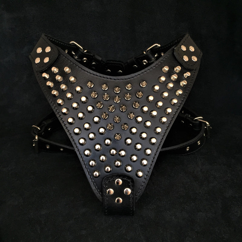 Bestia Dog Gear The "Gladiator" harness Genuine Leather Red pet supplies