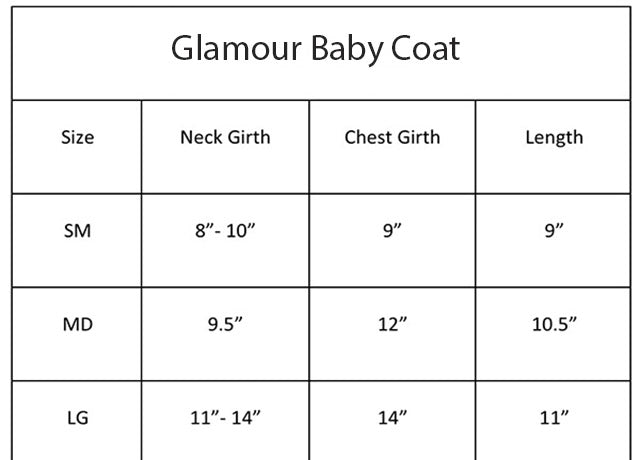 Glamour Baby Dog Coat-Snow White