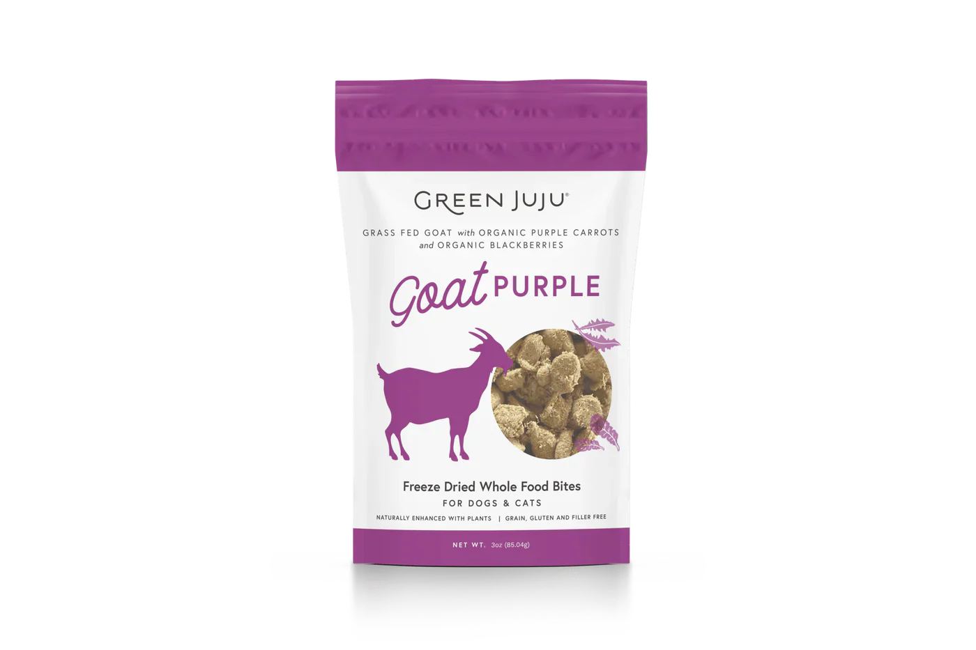 Green Juju Freeze Dried Goat Purple Whole Food Bites (3OZ)
