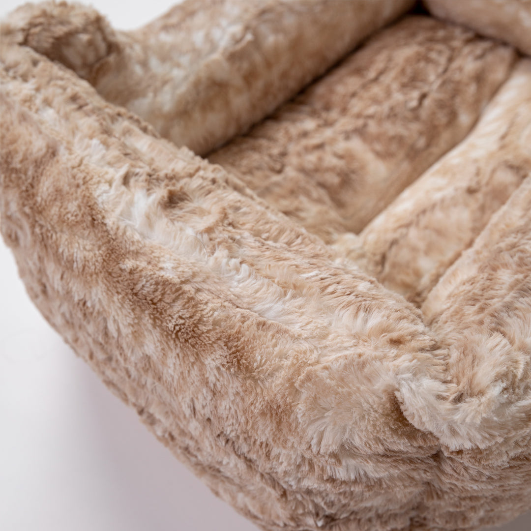 Hello Doggie Cashmere Ultra-Plush Leopard Dog Bed