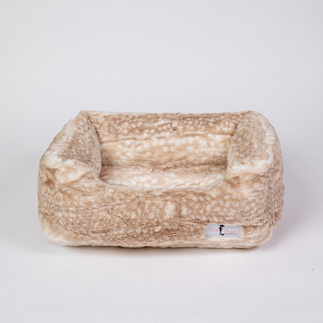 Hello Doggie Cashmere Ultra-Plush Leopard Dog Bed