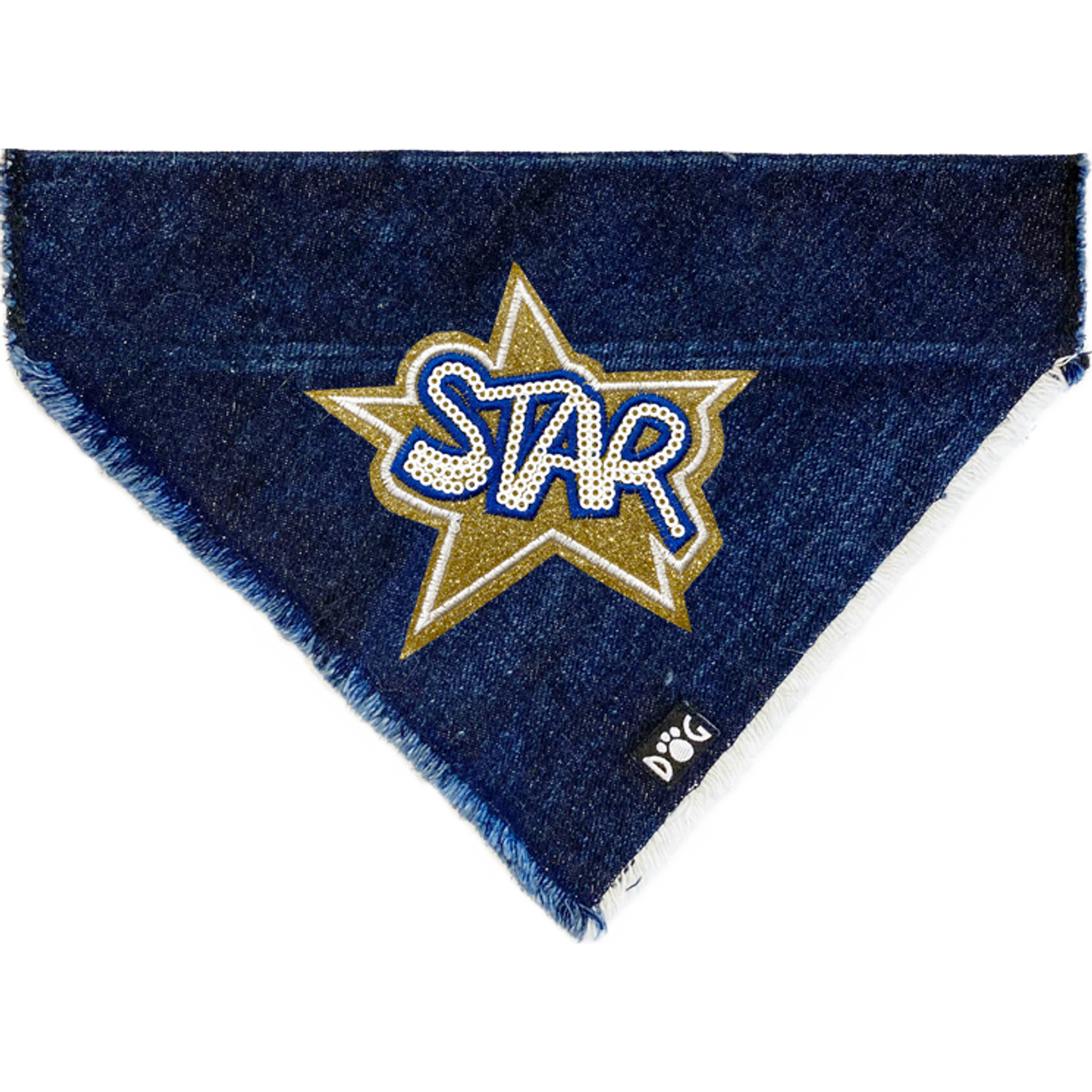 Glitter Star Denim Bandana