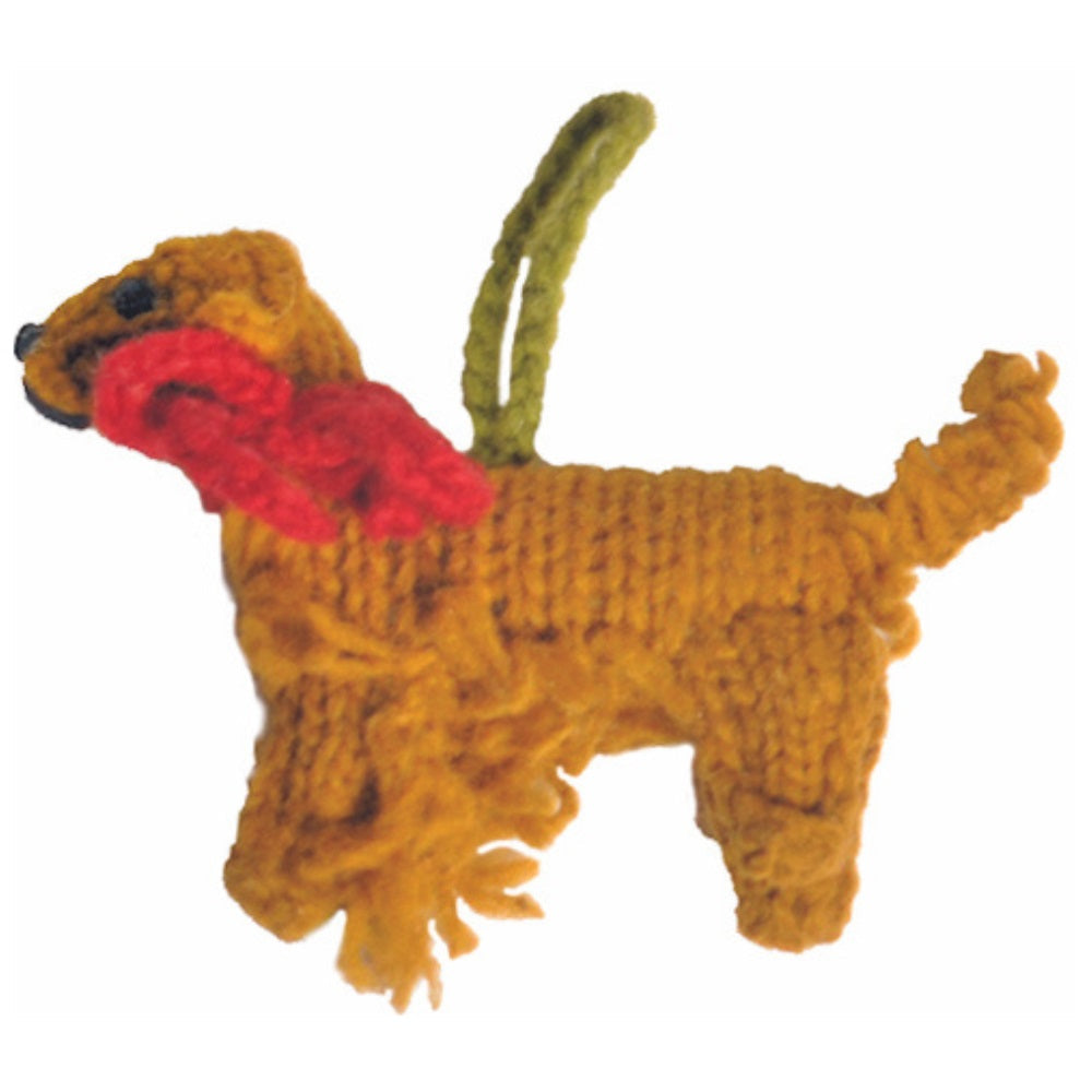 Chilly Dog Golden Retriever Wool Ornament
