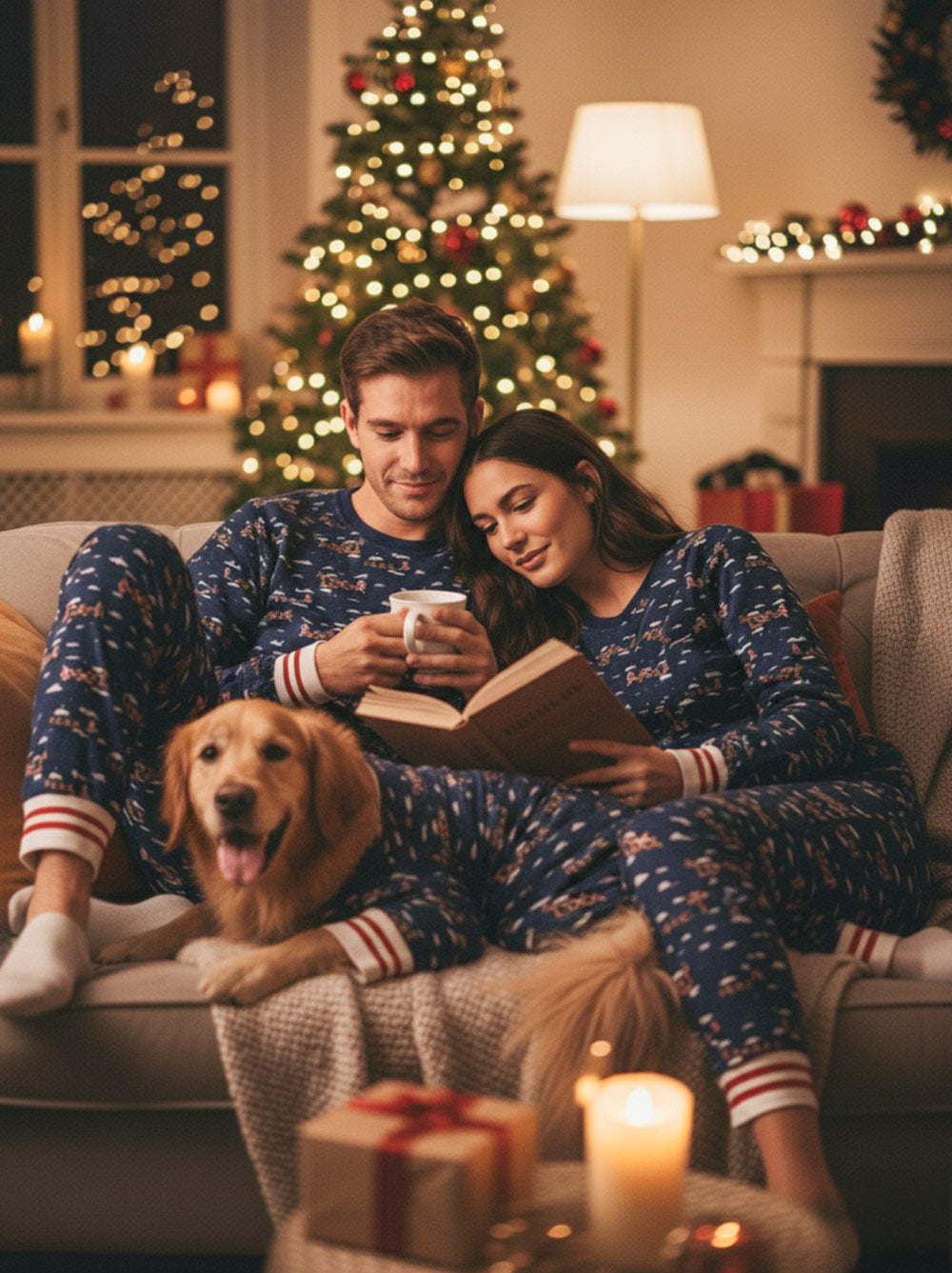 Santa Sleighs Pajama - HT Animal Supply
