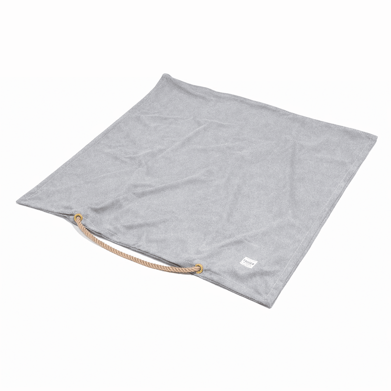 Gray Waxed Cotton Canvas Dog Bed Cover