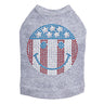 Happy Face Red, White, & Blue - Dog Tank