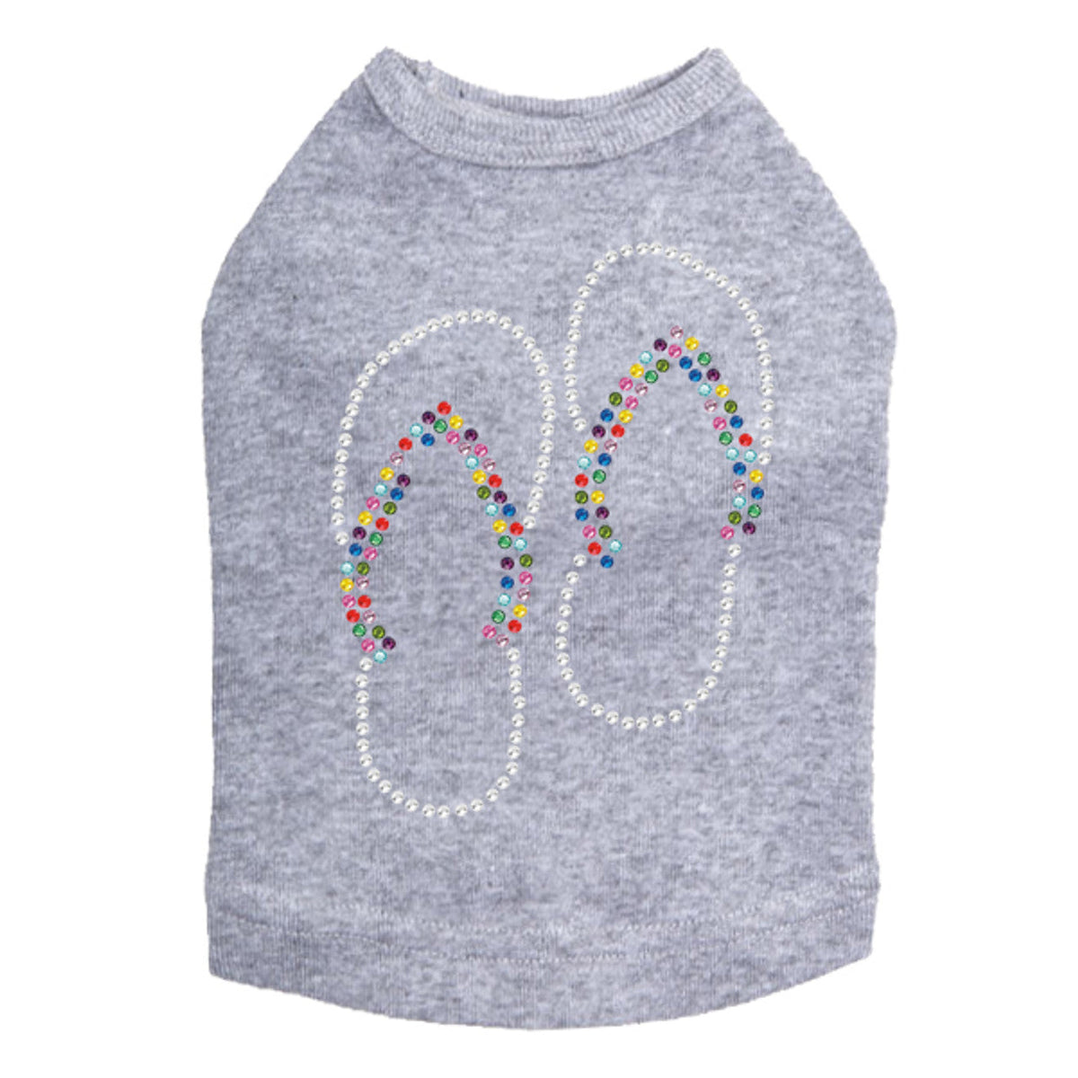 Flip Flops (Rhinestone) - Dog Tank