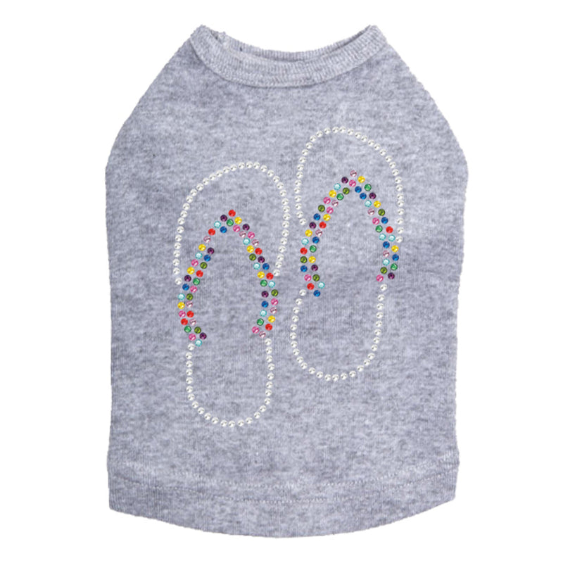 Flip Flops (Rhinestone) - Dog Tank