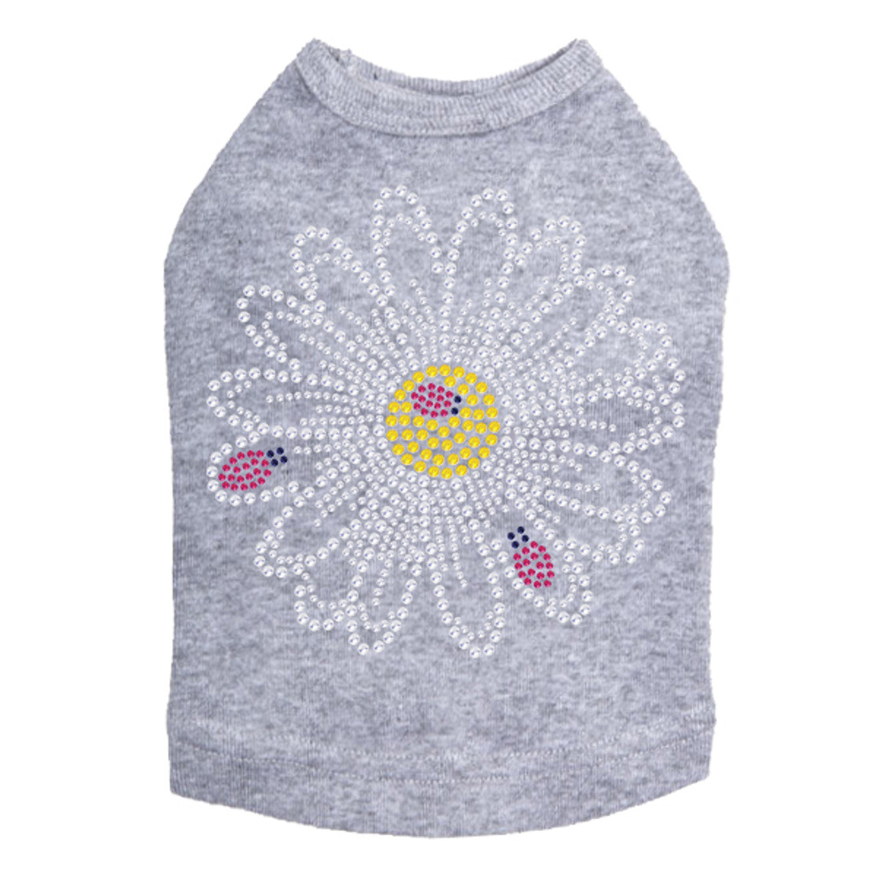 Large Daisy with Lady Bugs - Dog Tank