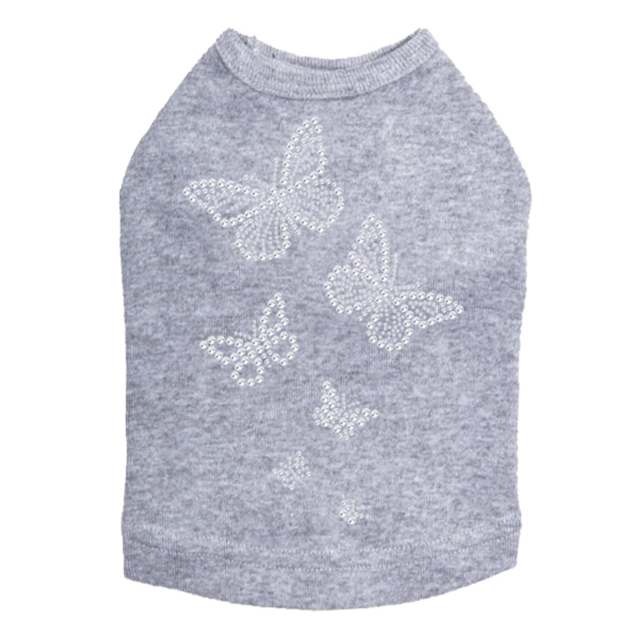 Rhinestone Butterflies - Dog Tank