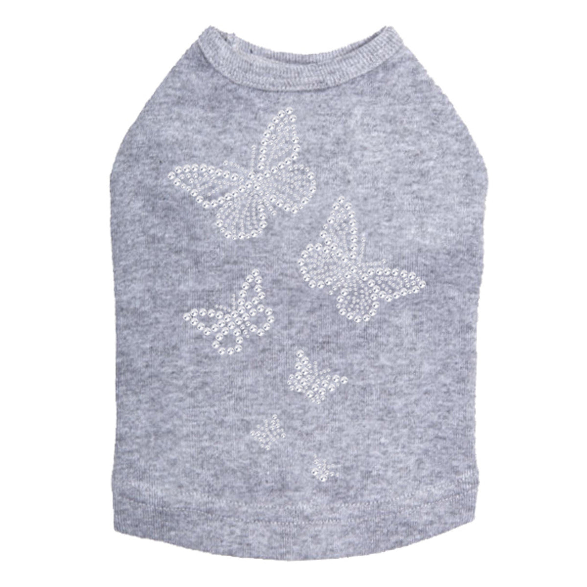Rhinestone Butterflies - Dog Tank