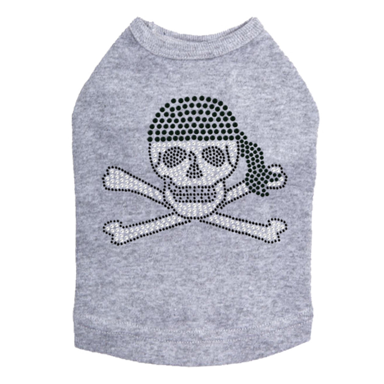 Skull with Black Bandanna- Dog Tank