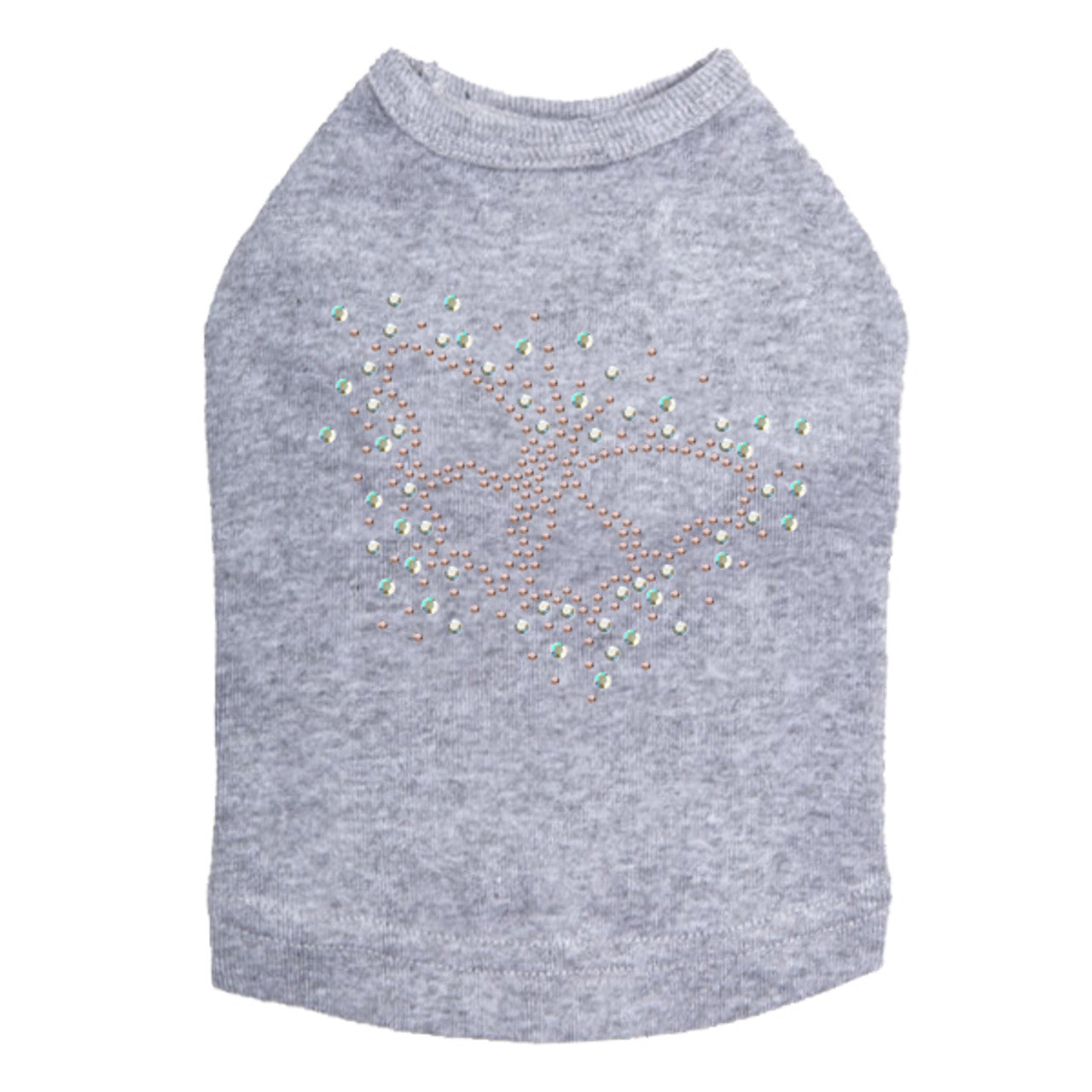 Pink AB Butterfly - Dog Tank