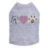 Peace, Love, Paw (Animal Print) - Dog Tank