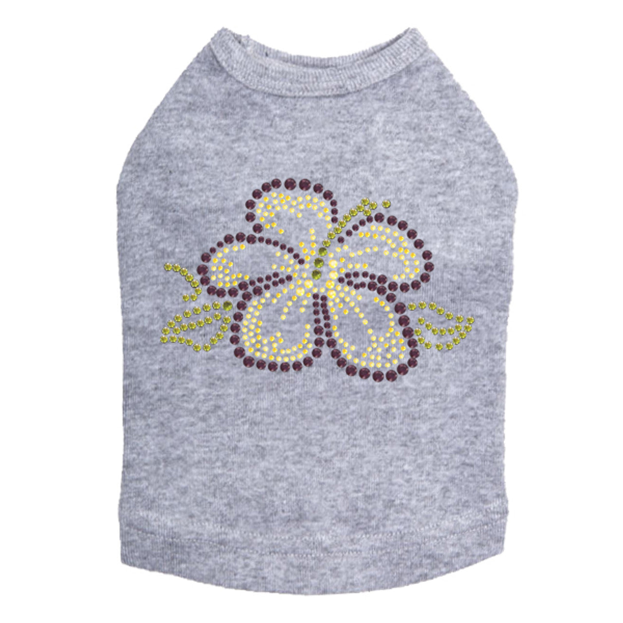 Purple & Yellow Hibiscus - Dog Tank