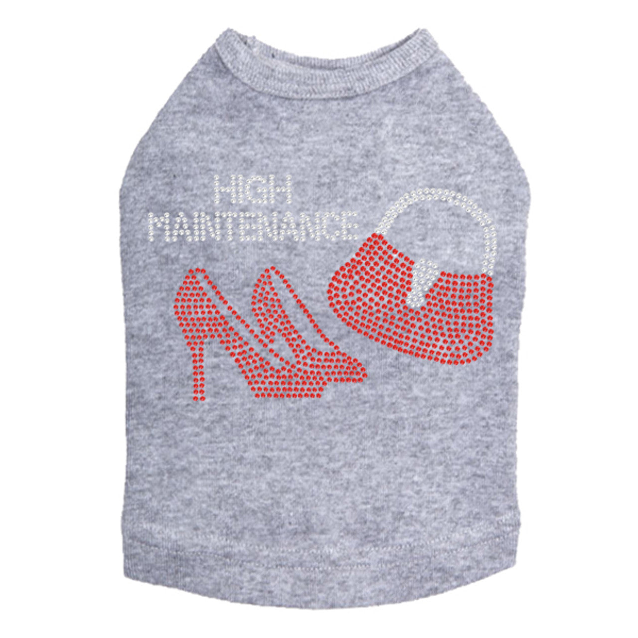 High Maintenance (Red Heels & Purse) - Dog Tank