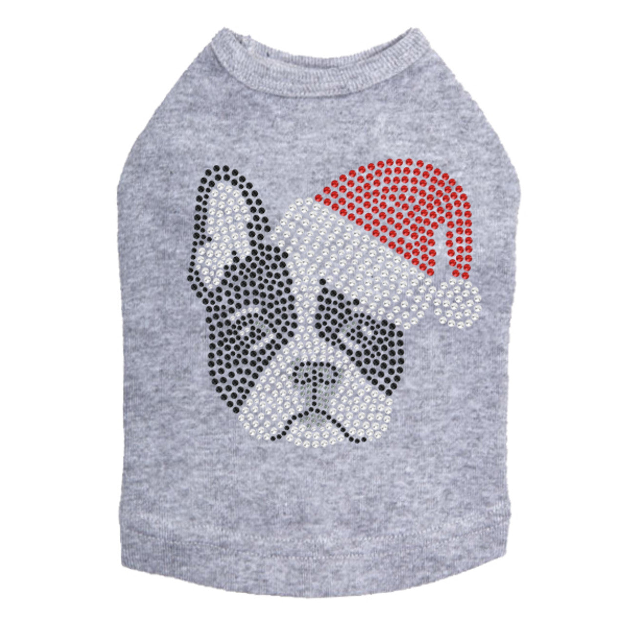 Boston Terrier with Santa Hat - Dog Tank