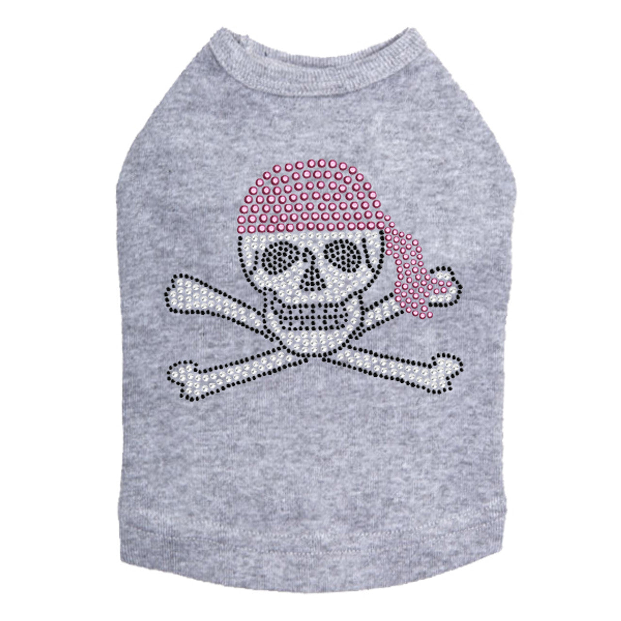 Skull with Pink Bandanna - Dog Tank