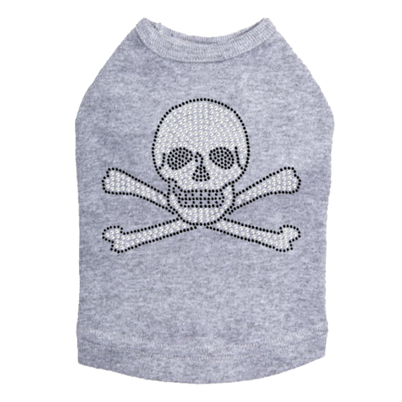 Rhinestone Skull - Dog Tank