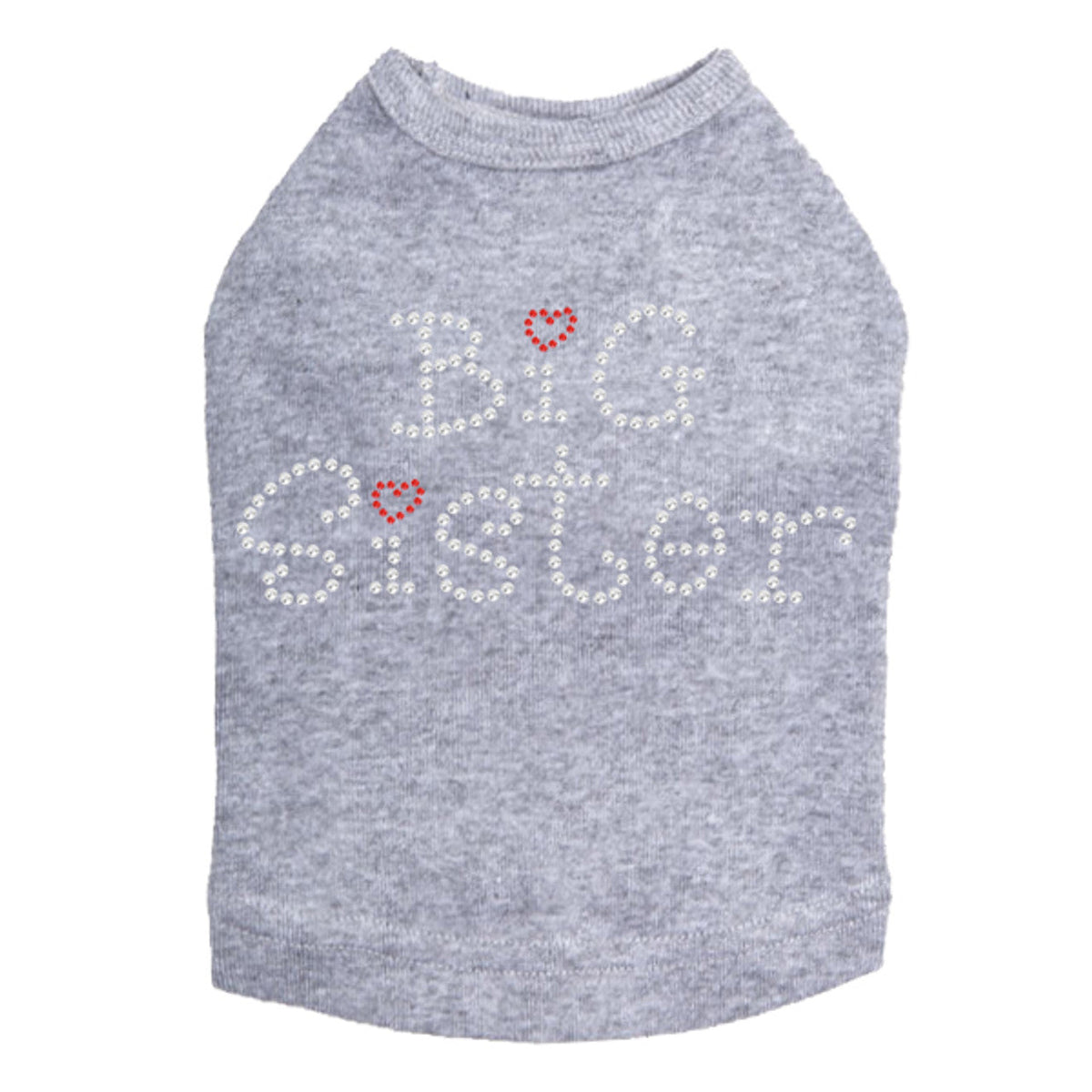 Big Sister with Red Heart - Dog Tank