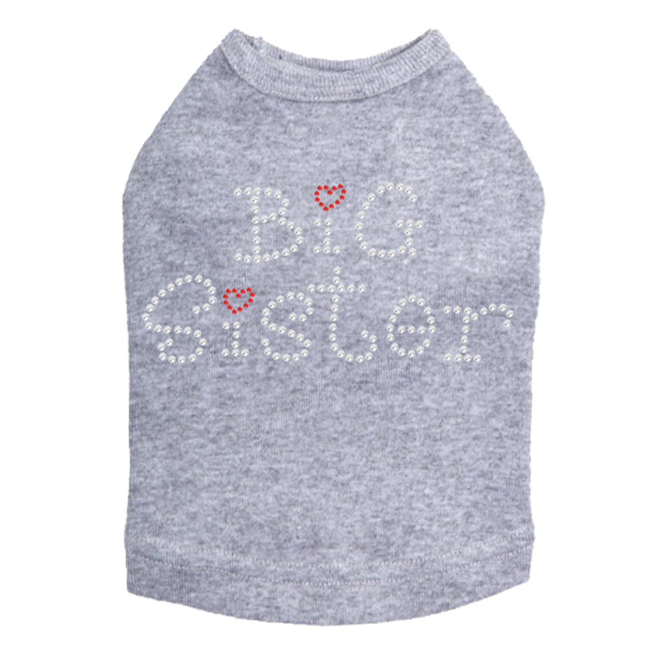 Big Sister with Red Heart - Dog Tank