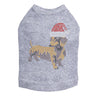 Dachshund  2 with Santa Hat - Dog Tank
