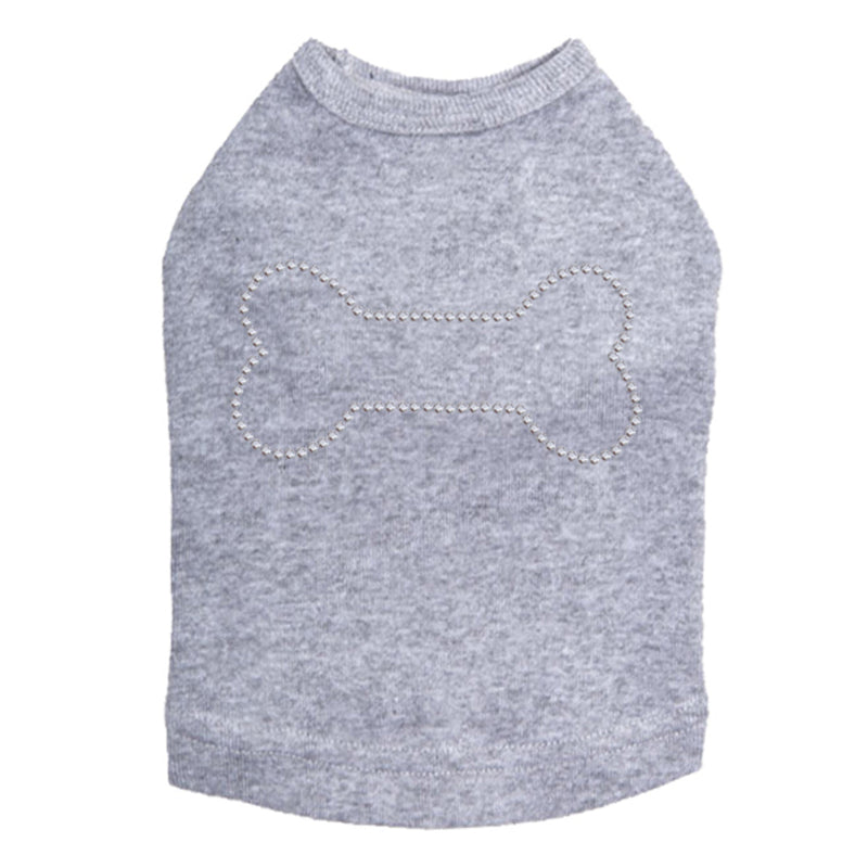 Bone - Rhinestuds - Dog Tank