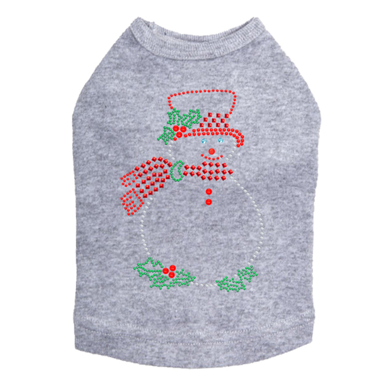 Snowman Outline - Dog Tank