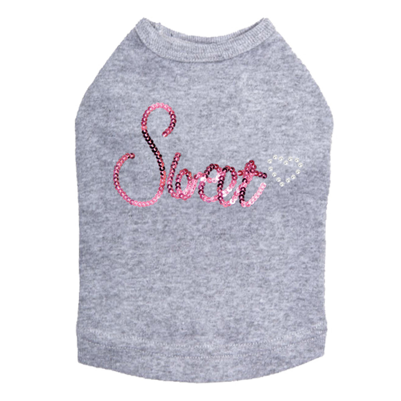 Sweet (Pink Sequins) - Dog Tank