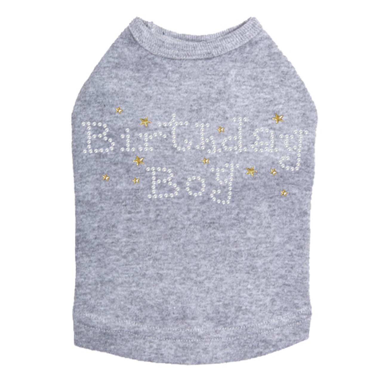 Birthday Boy with Gold Stars - Dog Tank