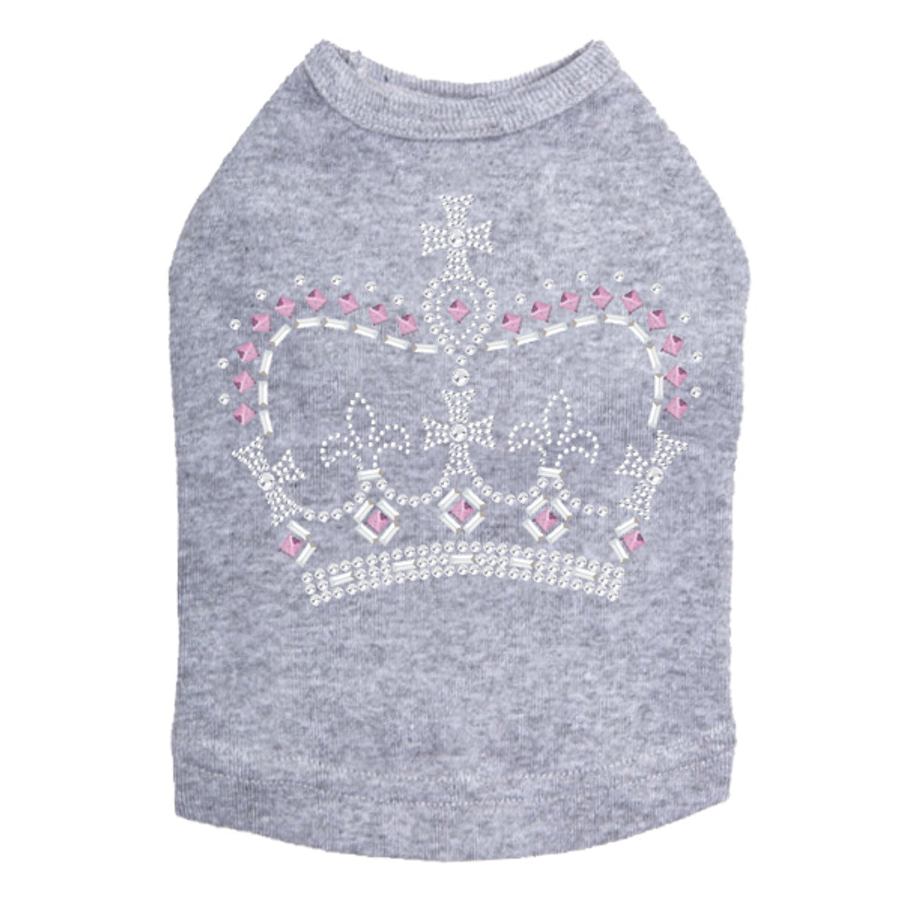 Crown 15 (Clear, Silver, & Pink) - Dog Tank