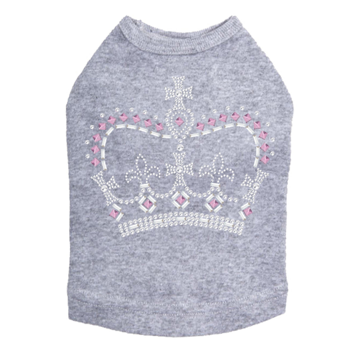 Crown 15 (Clear, Silver, & Pink) - Dog Tank