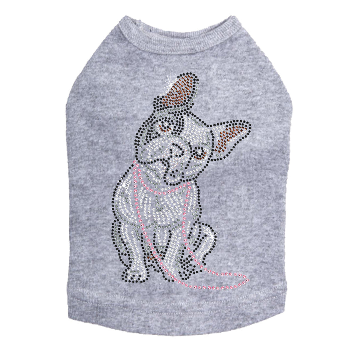 French Bull Dog with Necklace - Dog Tank