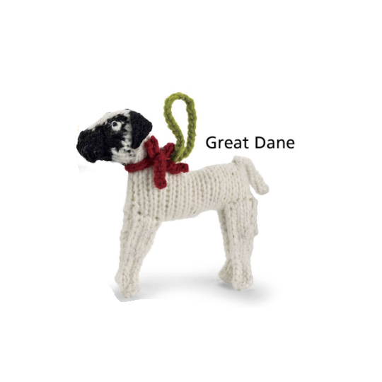 Chilly Dog Great Dane Wool Ornament