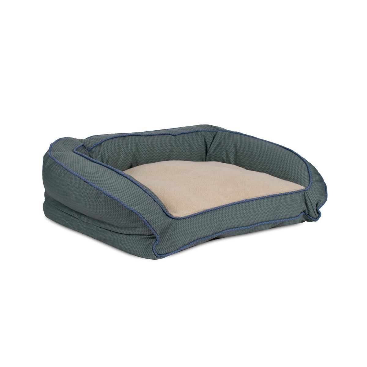 GreenDog Bolster Bed- Checkered Wave premium pet product
