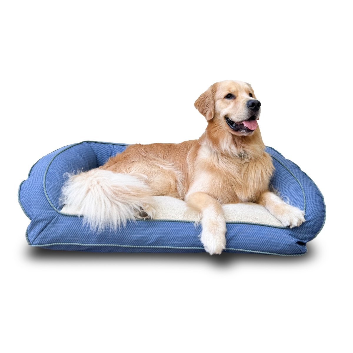 GreenDog Bolster Bed- Checkered Wave premium pet product