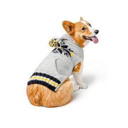 Chilly Dog Gray Snowflake Hoodie Dog Sweater