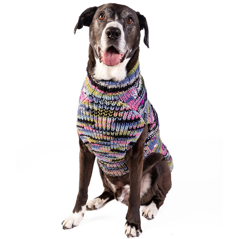 Chilly Dog Purple Woodstock Wool Dog Sweater
