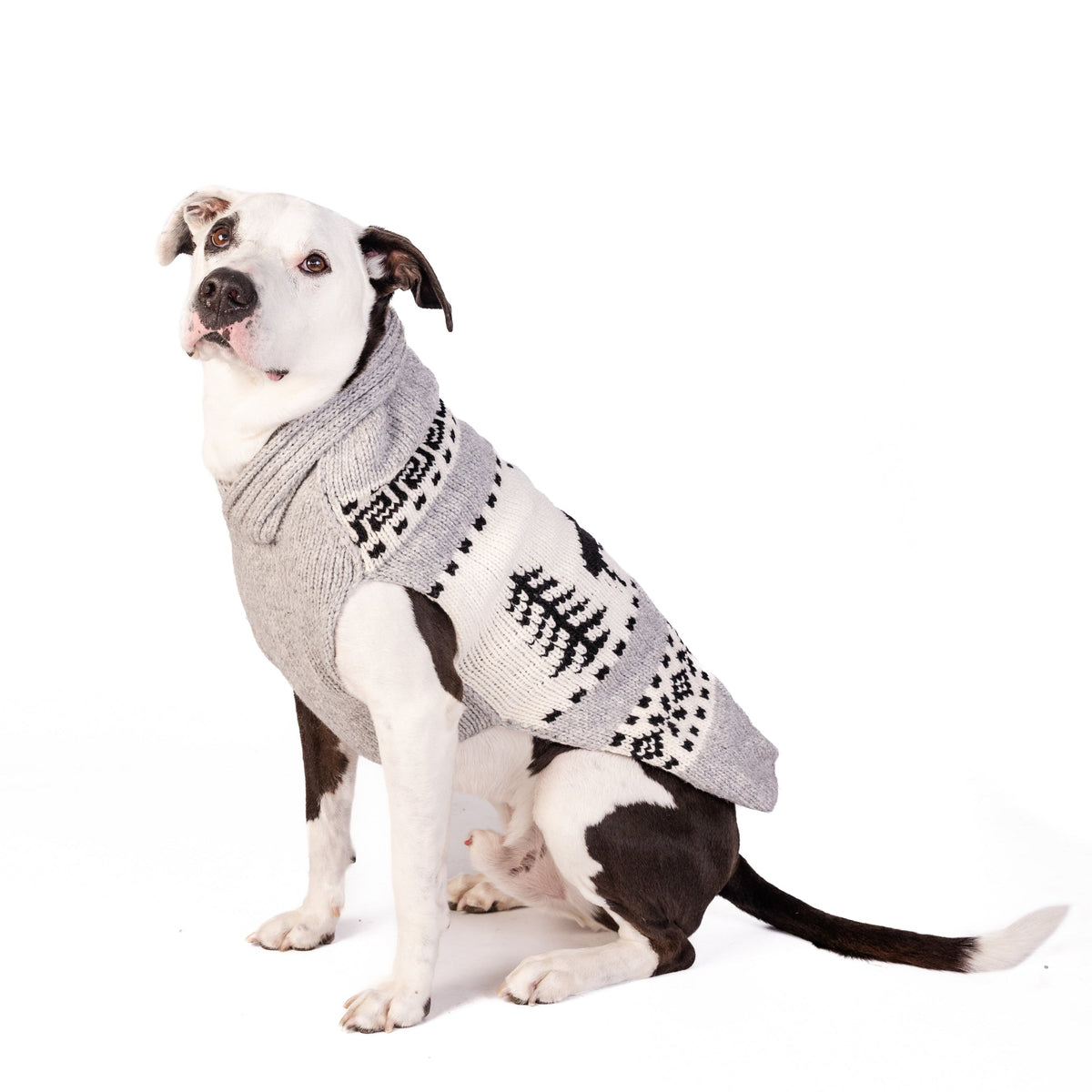 Chilly Dog Reindeer Shawl Wool Dog Sweater