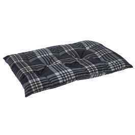 Bowsers Greystone Tartan Tufted Dog Crate Cushion – Washable Crate and Lounge Comfort