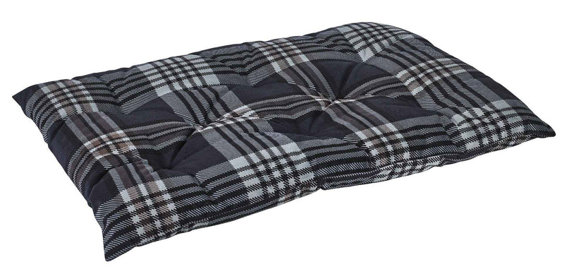 Bowsers Tufted Cushion Greystone Tartan