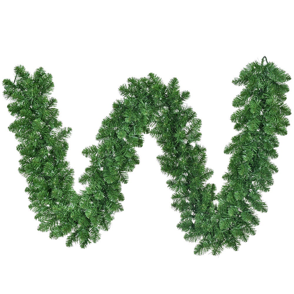 Kurt Adler 9-Foot Pre-Lit Clear Incandescent Vanderbilt Garland